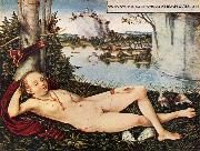 CRANACH, Lucas the Elder Nymph of the Spring France oil painting artist